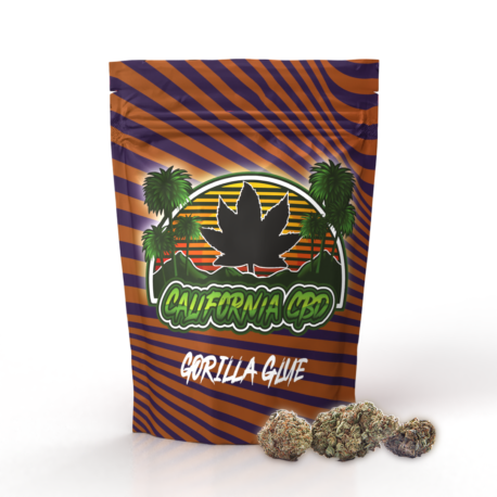 Natūralūs kanapių žiedai California GORILLA GLUE CBD kanapių žiedai 30% Hempoaze