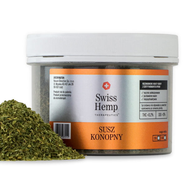 Natūralūs kanapių žiedai Swiss Hemp CBD kanapių žiedai 10% Hempoaze