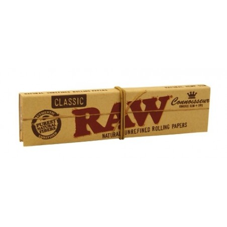 GIZEH sukimo popierėliai Vyniojamas popierius RAW Connoisseur KS + filtrai