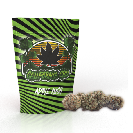 Natūralūs kanapių žiedai California APPLE KUSH CBD kanapių žiedai 30% Hempoaze