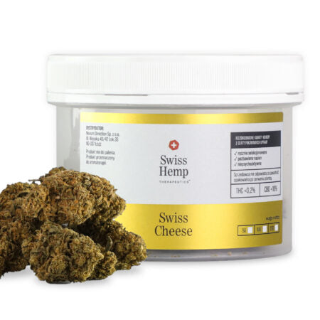 Swiss Hemp SWISS CHEESE CBD kanapių žiedai 10% - Hempoaze.lt